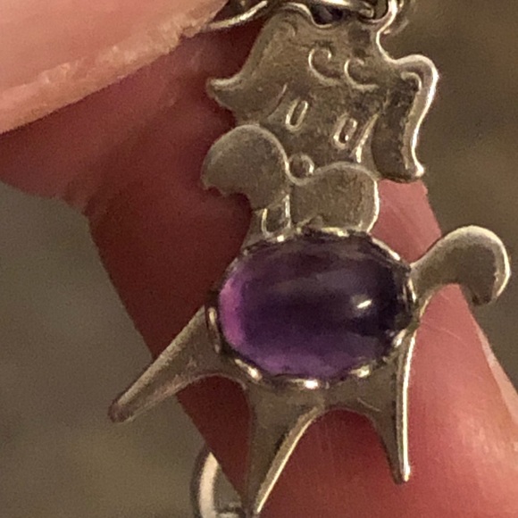 Vintage 24 charm Silver charm bracelet - Picture 6 of 15